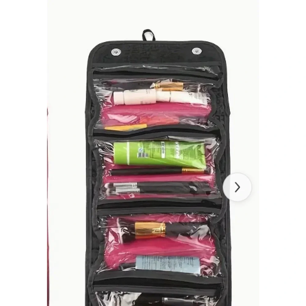 Travel Bag Hang Roll up Toiletry Cosmetics Makeup Organizer Water Resistant